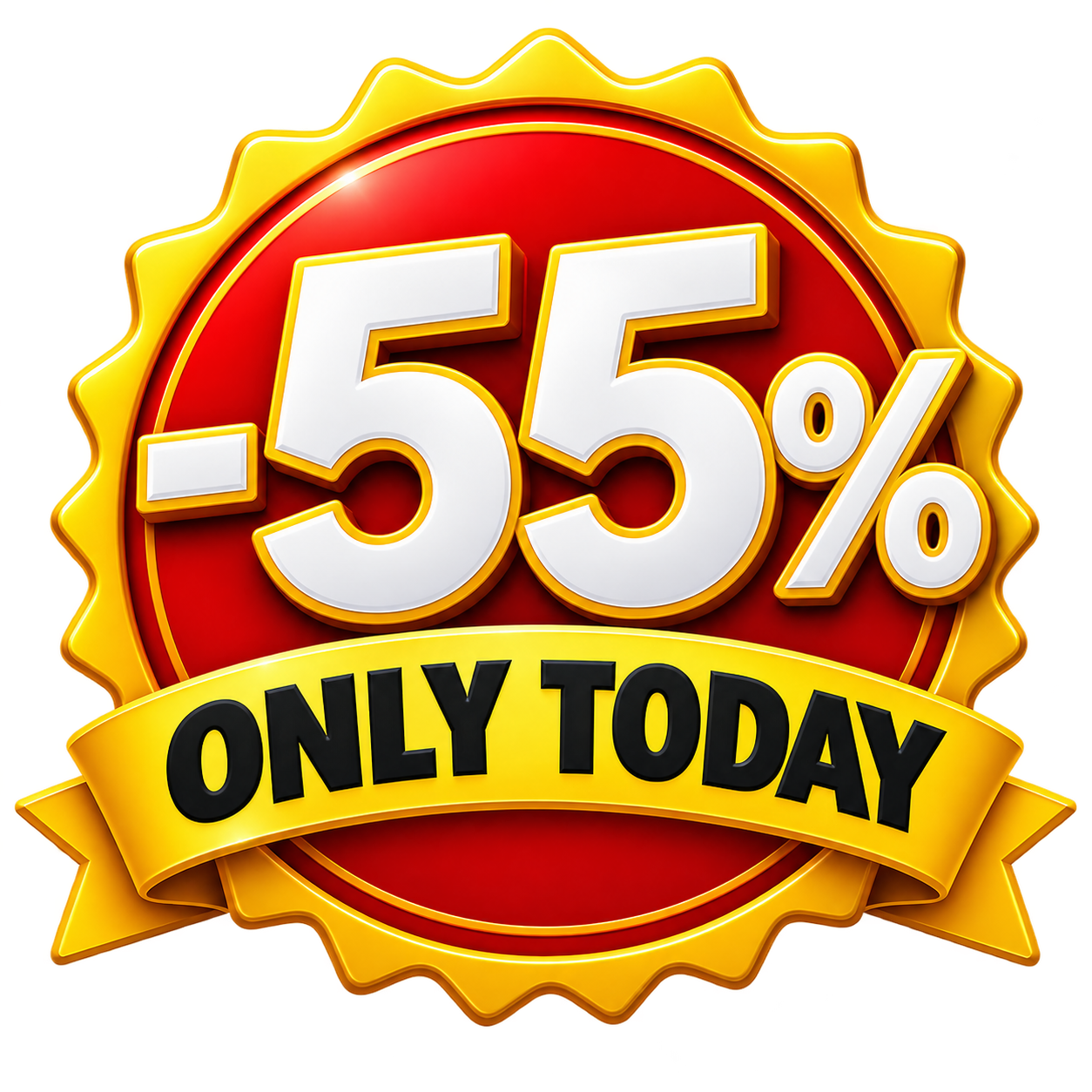 55% OFF — Only Today